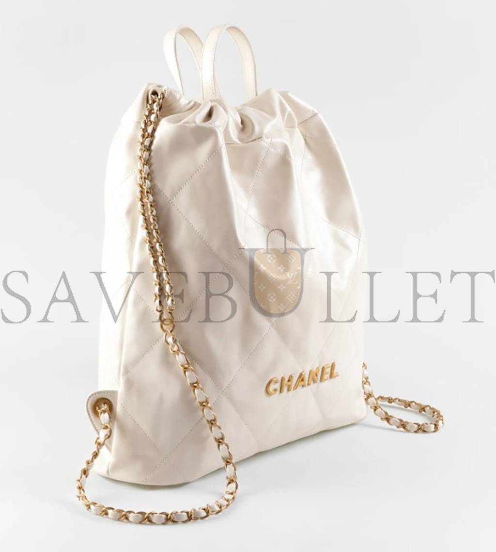 CHANEL 22 BACKPACK GOLD HARDWARE   AS3313 B08037 10601 (48*45*10cm)